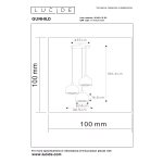 GUNHILD lampa wisząca 3xE27 Transparant 30460/13/60 Lucide - zdjęcie dodatkowe 6